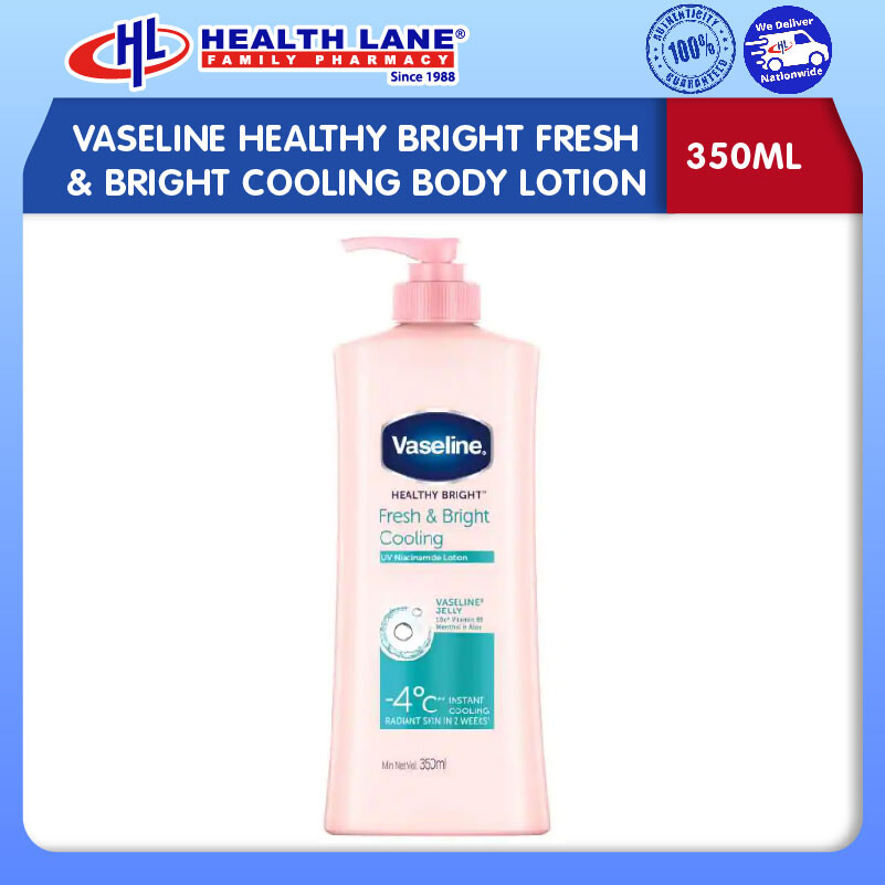 VASELINE BODY LOSYEN HEALTHY BRIGHT FRESH & BRIGHT COOLING UV (320ML)